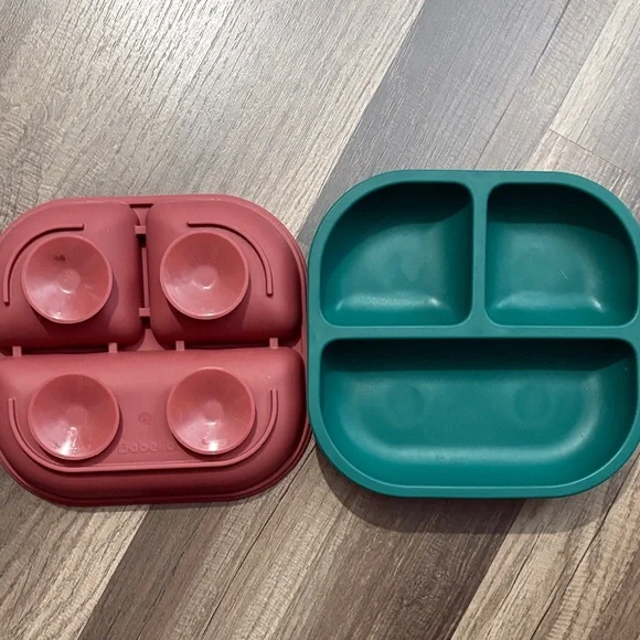 OXO Bottle Drying Rack, 2 Silicone Suction Baby Plates, 1 Travel Baby Bowl/Plate - Picture 3 of 5